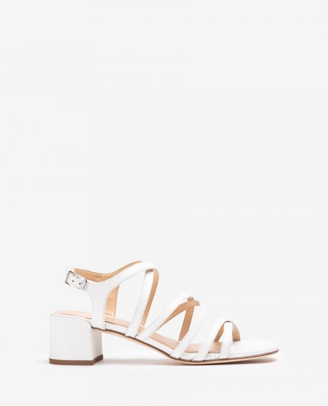 Sandales à brides multiples pour femme - Blanc Sandales à brides multiples pour femme - Blanc