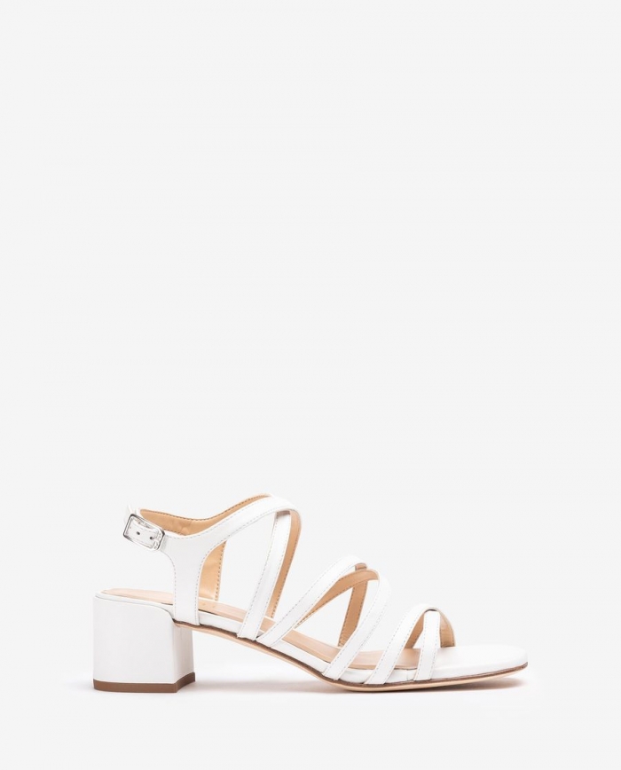 Sandales à brides multiples pour femme - Blanc Sandales à brides multiples pour femme - Blanc