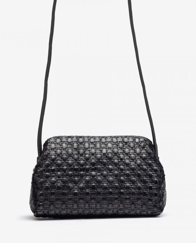 Petit sac à main tressé Unisa Femme - Noir Petit sac à main tressé Unisa Femme - Noir