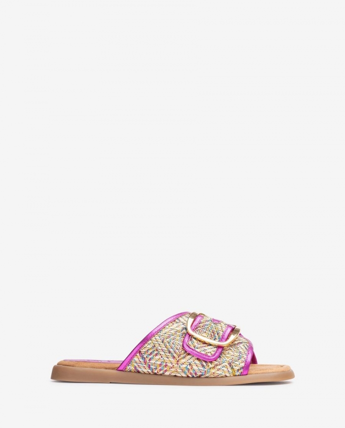 Sandales plates à boucle Unisa pour femme - Multicolore Sandales plates à boucle Unisa pour femme - Multicolore