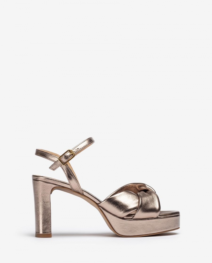 Sandales à larges brides croisées Unisa pour femme - Bronze