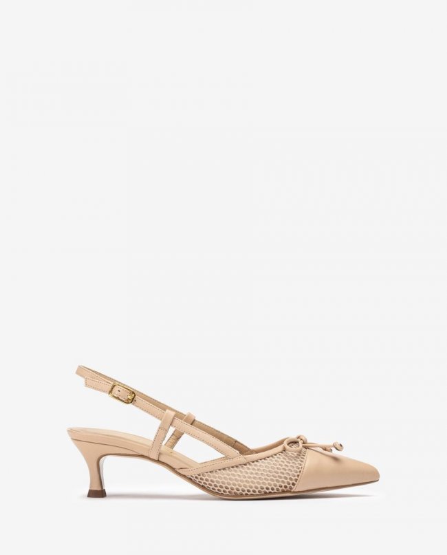 Espadrilles à bride arrière en résille Unisa pour femme - Beige Espadrilles à bride arrière en résille Unisa pour femme - Beige