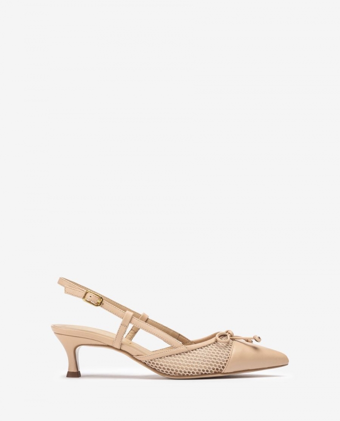 Espadrilles à bride arrière en résille Unisa pour femme - Beige Espadrilles à bride arrière en résille Unisa pour femme - Beige