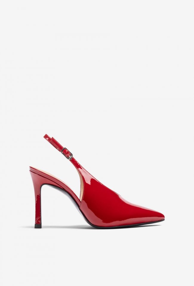 Unisa Chaussures à bride arrière à talon haut pour femme - Rouge Unisa Chaussures à bride arrière à talon haut pour femme - Rouge