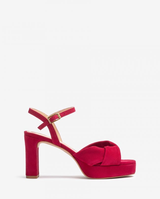 Sandale croisée à bride large Unisa Femme - Rouge Sandale croisée à bride large Unisa Femme - Rouge