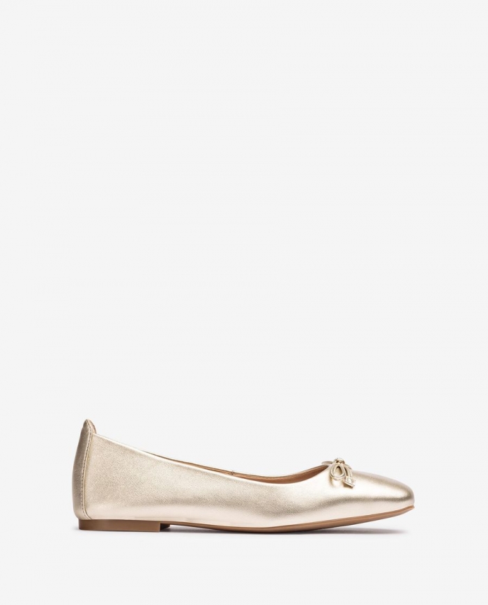 Ballerines Unisa à bout carré pour femme - Doré