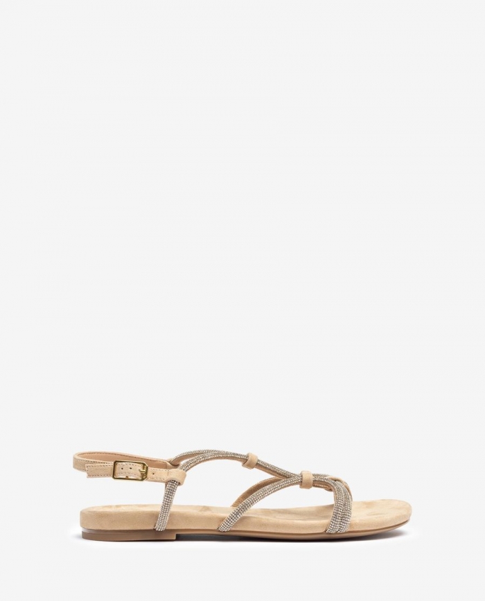 Sandales plates Unisa en daim - Beige Sandales plates Unisa en daim - Beige