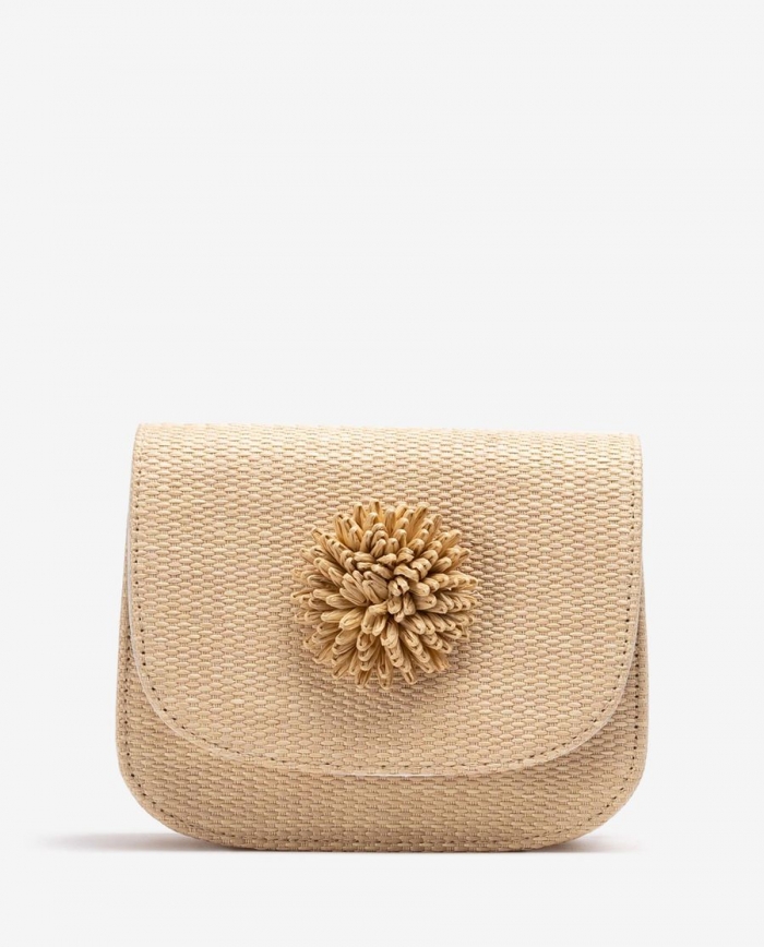 Sac en raphia orné Unisa Femme - Marron Sac en raphia orné Unisa Femme - Marron