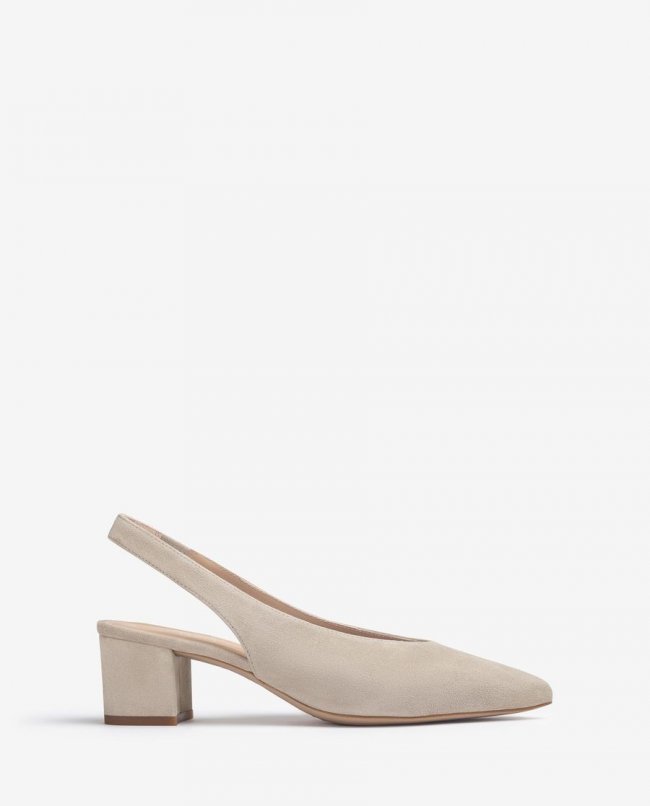 Escarpins à bride arrière et bout pointu Unisa pour femme - Beige Escarpins à bride arrière et bout pointu Unisa pour femme - Beige