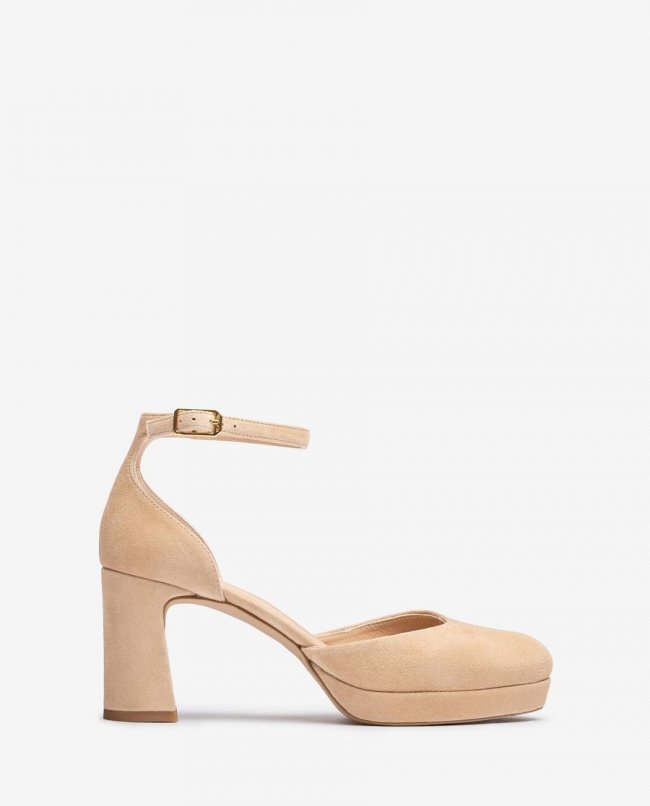 Escarpins Unisa Femme à talon compensé - Beige Escarpins Unisa Femme à talon compensé - Beige