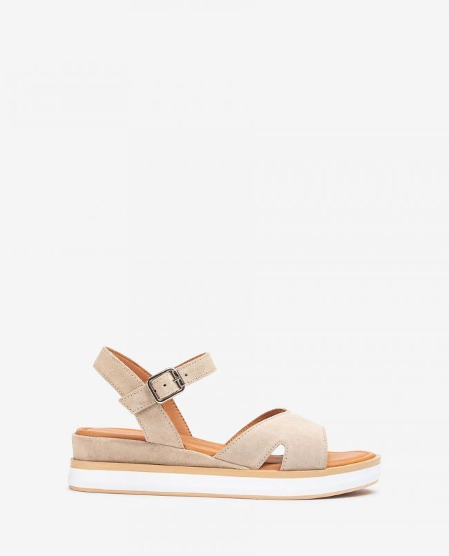 Sandales à semelle intérieure rembourrée Unisa pour femme - Beige Sandales à semelle intérieure rembourrée Unisa pour femme - Beige