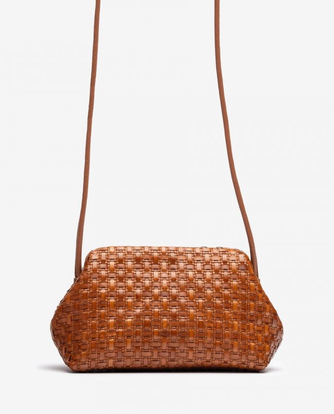 Petit sac à main tressé Unisa pour femme - Marron Petit sac à main tressé Unisa pour femme - Marron
