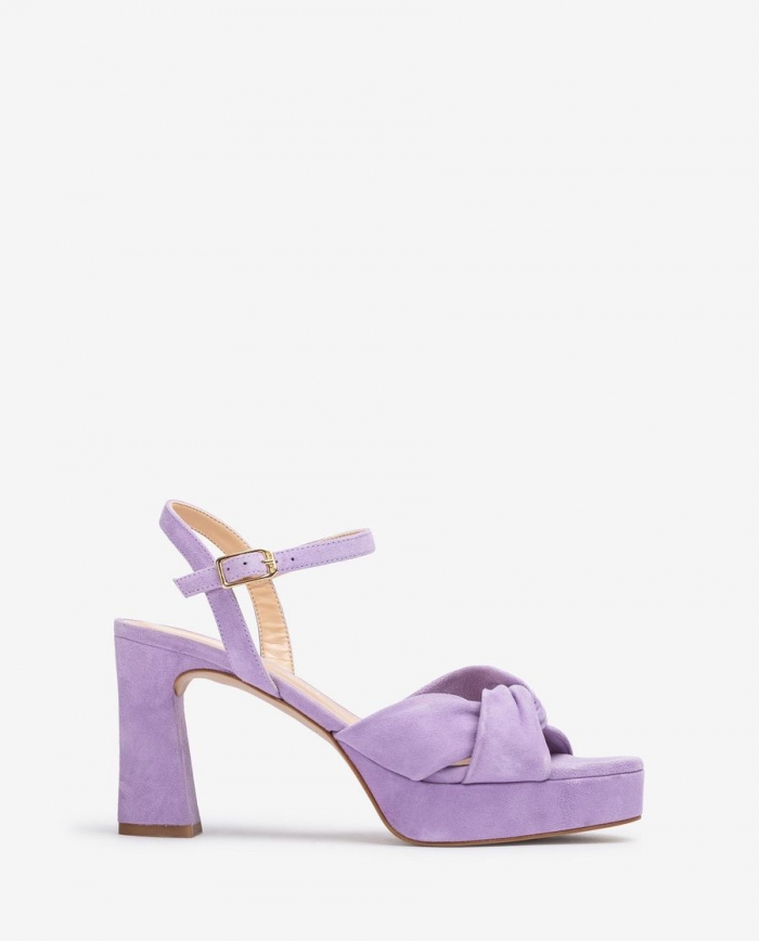 Sandales à larges brides croisées Unisa pour femme - Lilas