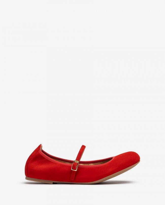 Ballerines plates à bride arrière Unisa pour femme - Rouge Ballerines plates à bride arrière Unisa pour femme - Rouge
