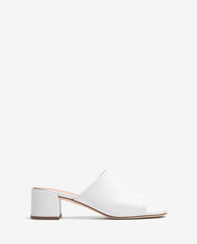 Mules en cuir Unisa Femme - Blanc Mules en cuir Unisa Femme - Blanc