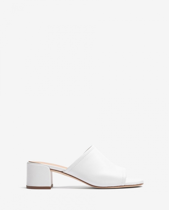Mules en cuir Unisa Femme - Blanc Mules en cuir Unisa Femme - Blanc