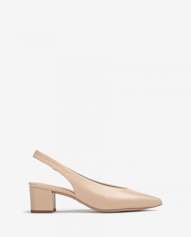 Escarpins à bride arrière et bout pointu Unisa pour femme - Beige Escarpins à bride arrière et bout pointu Unisa pour femme - Beige