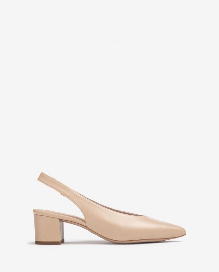 Escarpins à bride arrière et bout pointu Unisa pour femme - Beige Escarpins à bride arrière et bout pointu Unisa pour femme - Beige