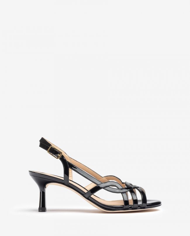 Sandales habillées en cuir verni Unisa pour femme - Noir Sandales habillées en cuir verni Unisa pour femme - Noir