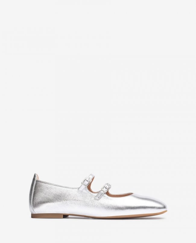 Ballerines à boucle Unisa pour femme - Argent