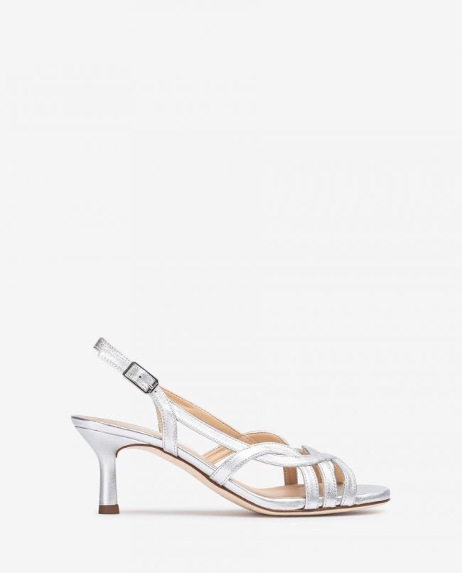 Sandales habillées en cuir métallisé Unisa pour femme - Argent Sandales habillées en cuir métallisé Unisa pour femme - Argent