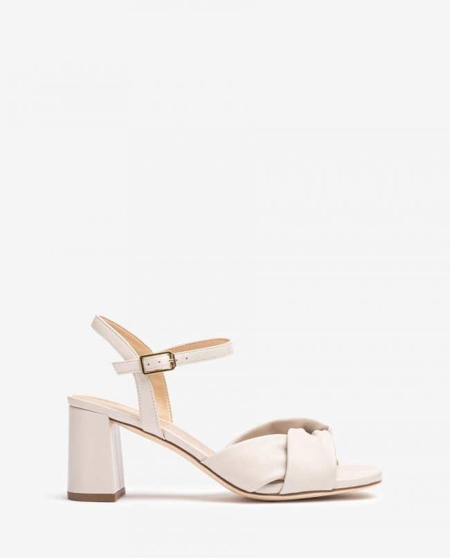 Sandales à brides croisées et talon moyen Unisa pour femme - Blanc Sandales à brides croisées et talon moyen Unisa pour femme - Blanc