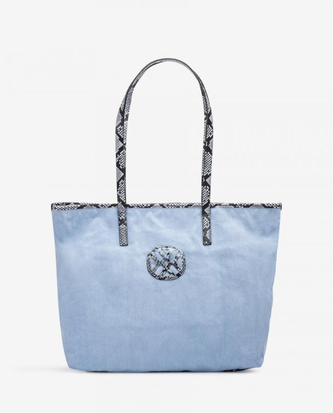 Sac cabas Unisa Ecolino pour femme - Bleu Sac cabas Unisa Ecolino pour femme - Bleu