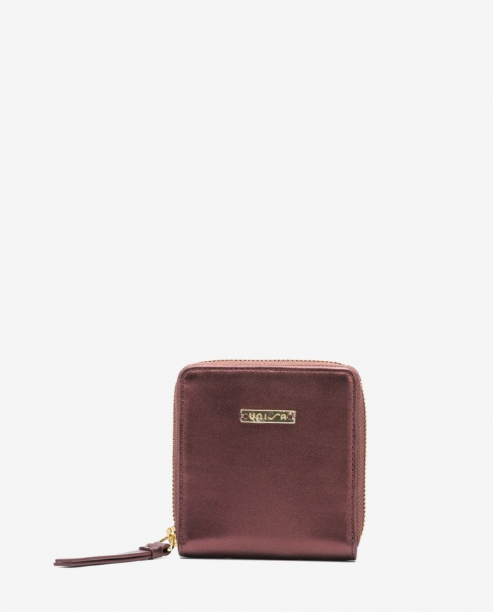 Portefeuille en cuir zippé Unisa pour femme - Rouge Portefeuille en cuir zippé Unisa pour femme - Rouge