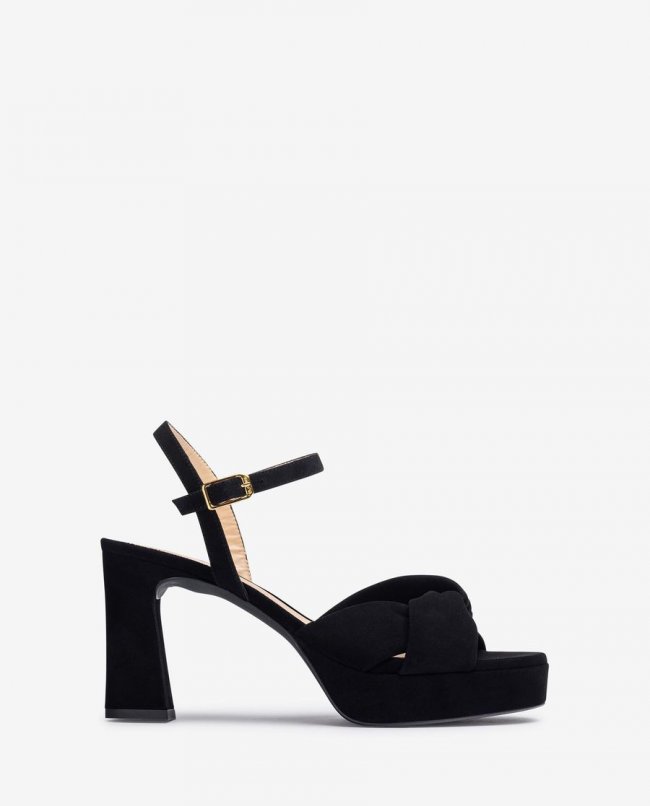 Sandales à larges brides croisées Unisa pour femme - Noir Sandales à larges brides croisées Unisa pour femme - Noir