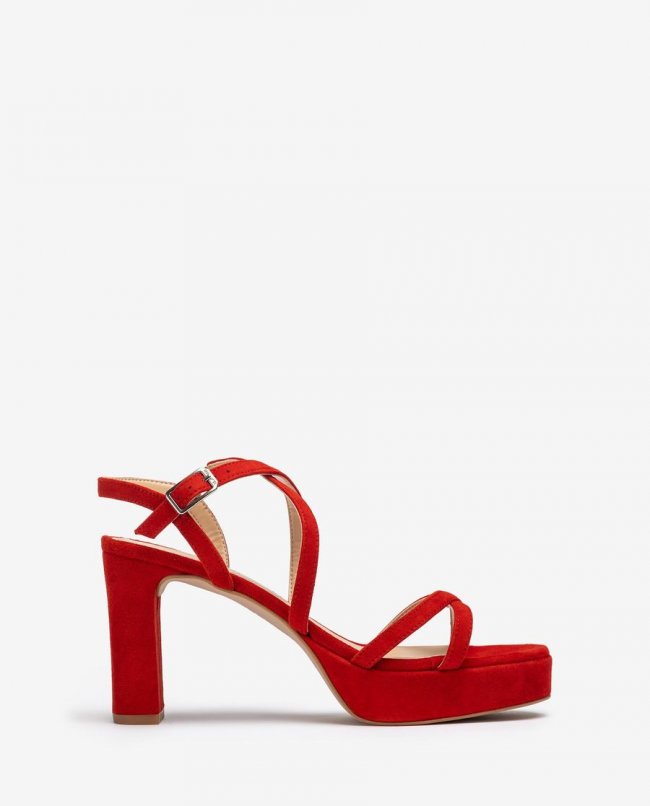 Sandales à plateforme Unisa pour femme - Rouge Sandales à plateforme Unisa pour femme - Rouge