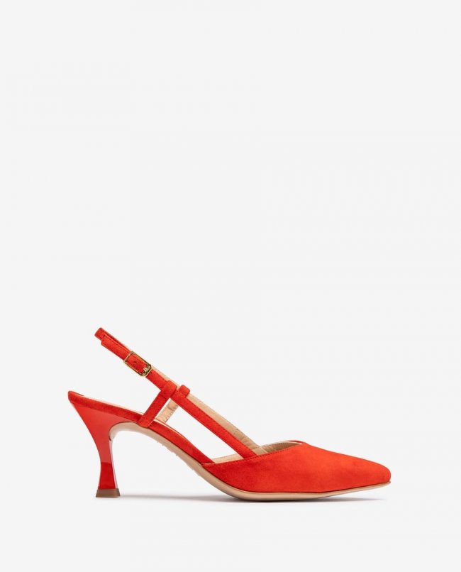 Sandales à bride arrière à bout pointu Unisa pour femme - Rouge Sandales à bride arrière à bout pointu Unisa pour femme - Rouge