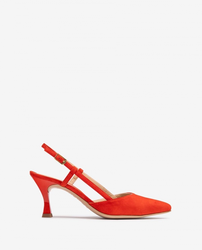 Sandales à bride arrière à bout pointu Unisa pour femme - Rouge Sandales à bride arrière à bout pointu Unisa pour femme - Rouge