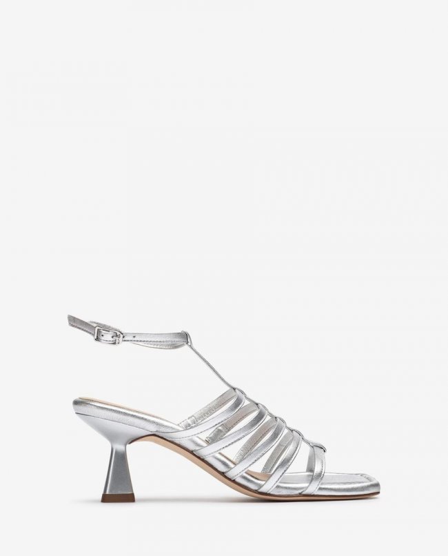 Sandales à talon géométrique Unisa pour femme - Argent Sandales à talon géométrique Unisa pour femme - Argent