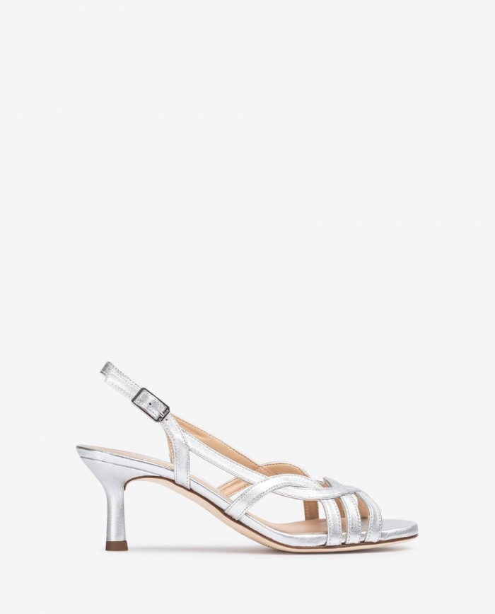 Sandales habillées en cuir métallisé Unisa pour femme - Argent Sandales habillées en cuir métallisé Unisa pour femme - Argent