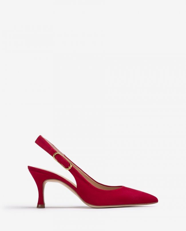 Sandales à bride arrière à bout pointu Unisa pour femme - Rouge Sandales à bride arrière à bout pointu Unisa pour femme - Rouge