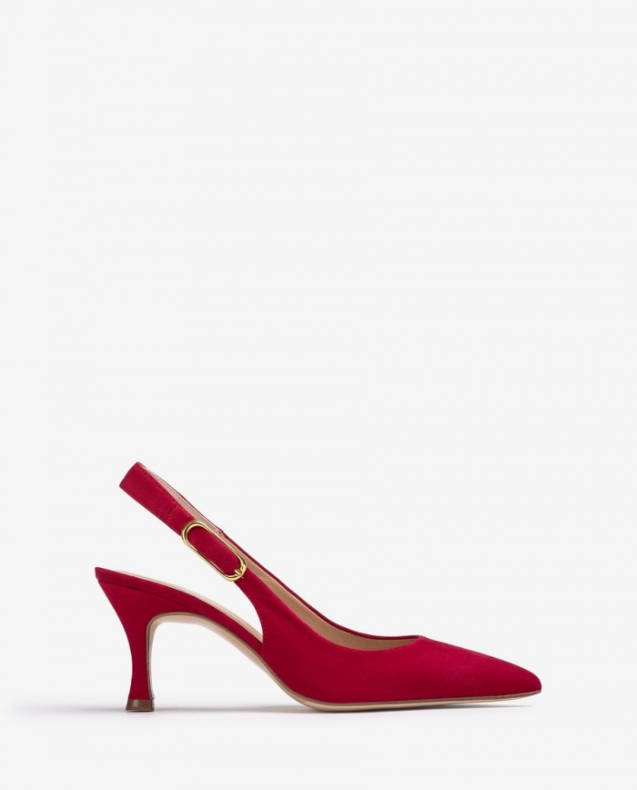 Sandales à bride arrière à bout pointu Unisa pour femme - Rouge Sandales à bride arrière à bout pointu Unisa pour femme - Rouge