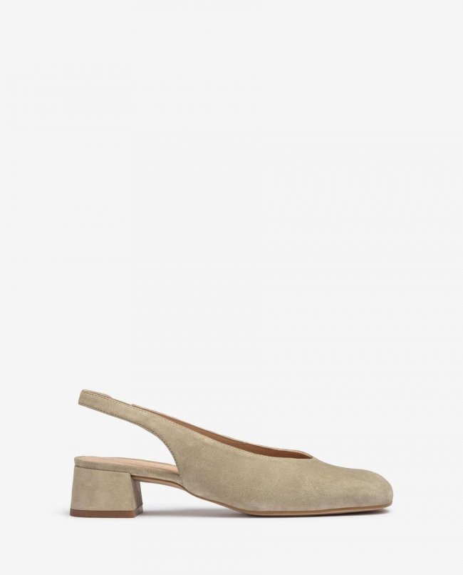 Ballerines à bride arrière et bout carré Unisa pour femme - Vert Ballerines à bride arrière et bout carré Unisa pour femme - Vert