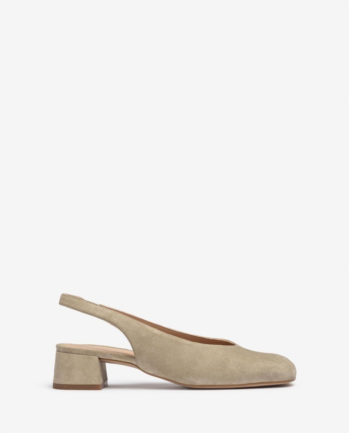 Ballerines à bride arrière et bout carré Unisa pour femme - Vert Ballerines à bride arrière et bout carré Unisa pour femme - Vert