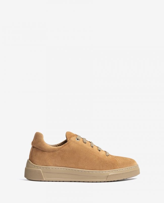 Baskets unisexes en daim Unisa pour femme - Marron