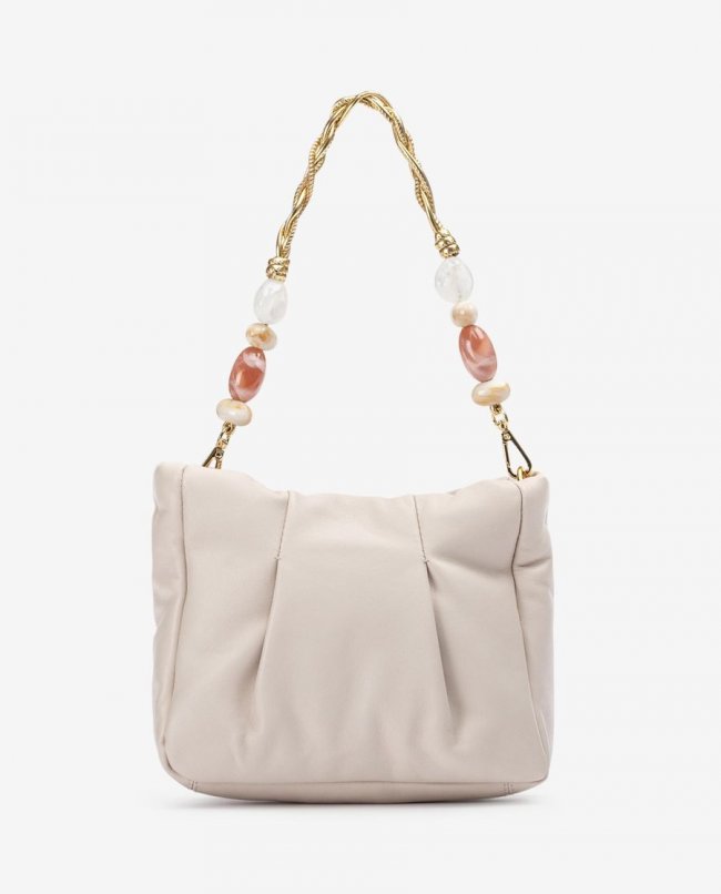 Sac à main Unisa femme avec poignées ornées - Blanc Sac à main Unisa femme avec poignées ornées - Blanc
