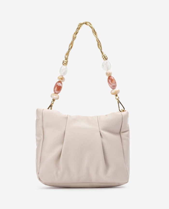 Sac à main Unisa femme avec poignées ornées - Blanc