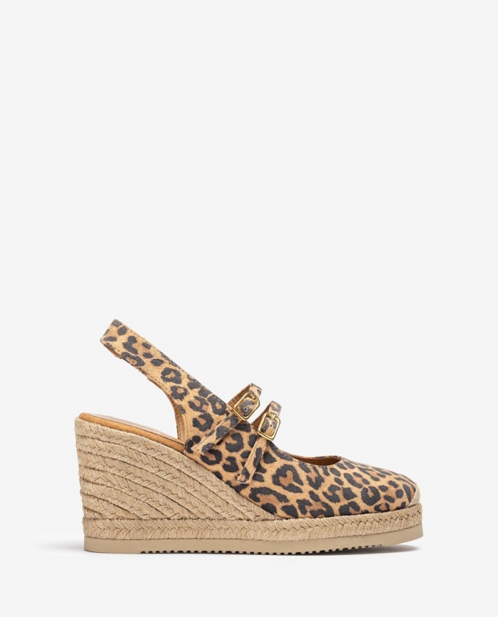 Espadrilles hautes à bride arrière Unisa pour femme - Marron Espadrilles hautes à bride arrière Unisa pour femme - Marron