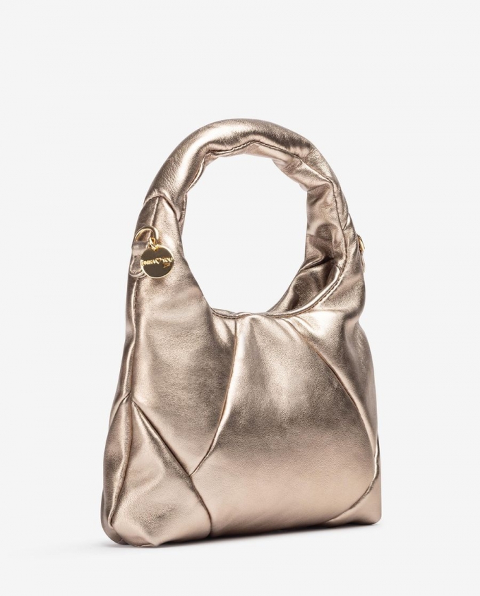 Sac à main en cuir métallisé Unisa Femme - Bronze Sac à main en cuir métallisé Unisa Femme - Bronze