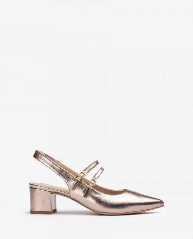 Espadrilles à double bride arrière Unisa pour femme - Bronze Espadrilles à double bride arrière Unisa pour femme - Bronze