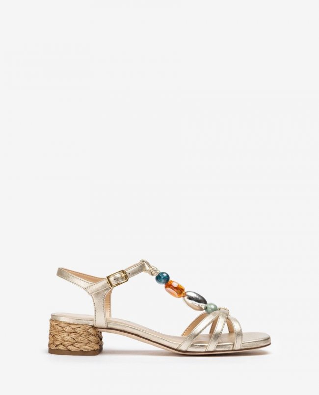 Sandales perlées Unisa pour femme - Doré Sandales perlées Unisa pour femme - Doré