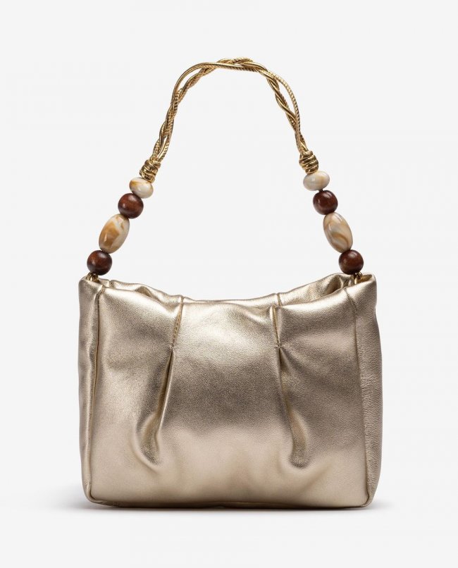 Sac à main Unisa Femme avec poignées ornées - Doré