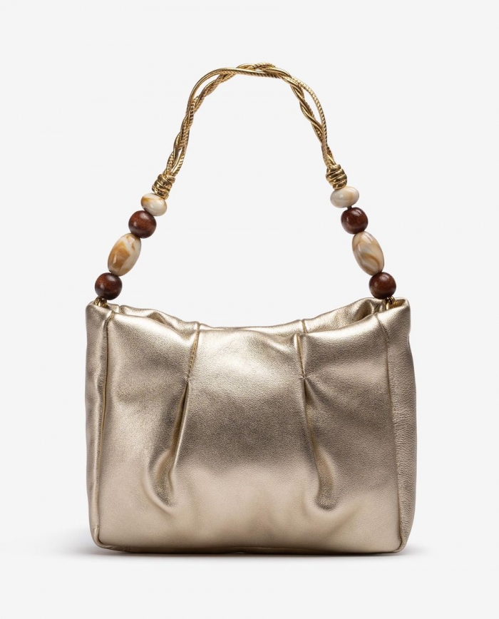 Sac à main Unisa Femme avec poignées ornées - Doré Sac à main Unisa Femme avec poignées ornées - Doré