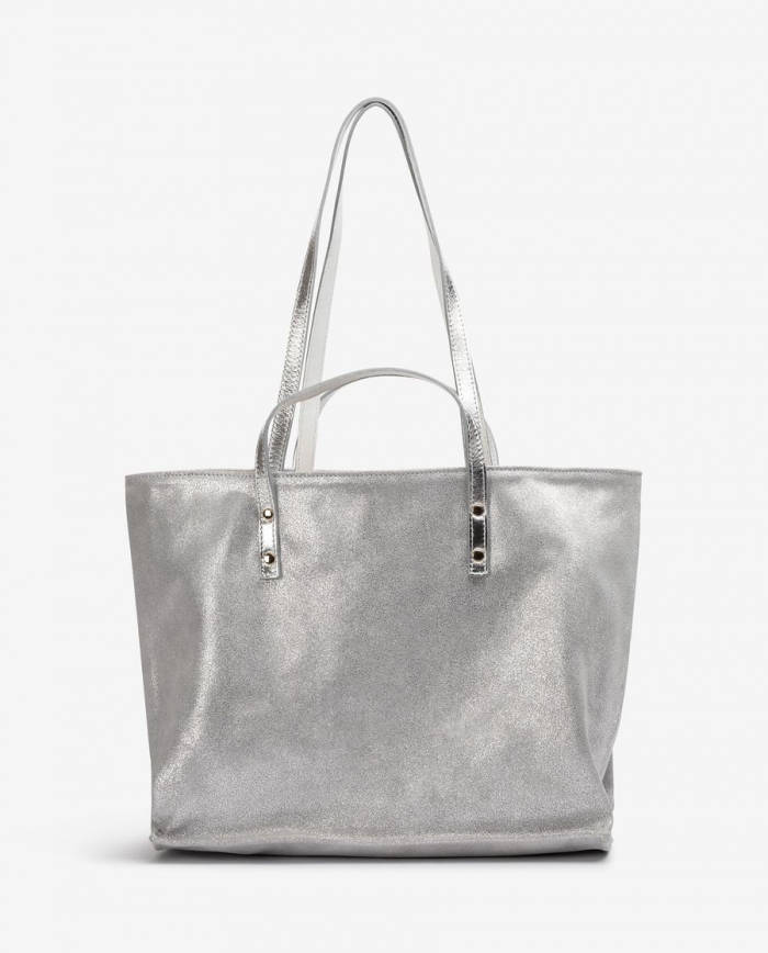 Sac cabas à double poignée Unisa pour femme - Argenté Sac cabas à double poignée Unisa pour femme - Argenté