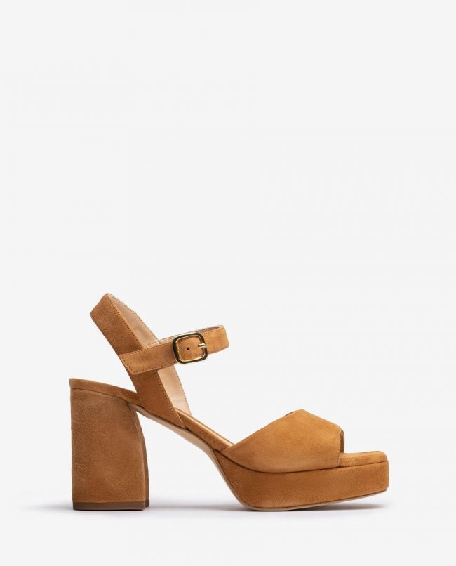 Sandales à talons carrés Unisa pour femme - Marron Sandales à talons carrés Unisa pour femme - Marron