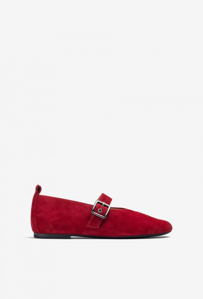 Ballerines plates à bride arrière Unisa pour femme - Rouge Ballerines plates à bride arrière Unisa pour femme - Rouge